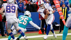 Josh Allen's pump fakes a defender for 7-yard TD run