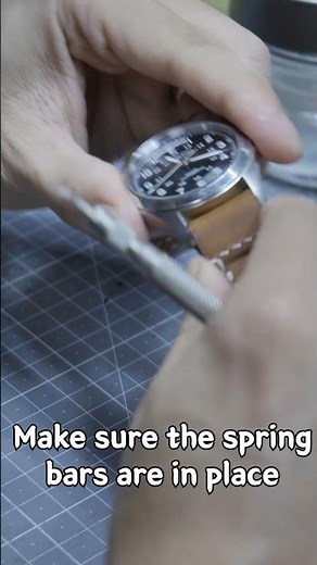 nato style bund strap | how to install spring bars