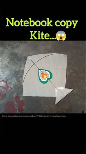 😱Trending Notebook kite making at home🔥 #shorts#kiteflying#kitemaking#kite#trending#viral#paperkite