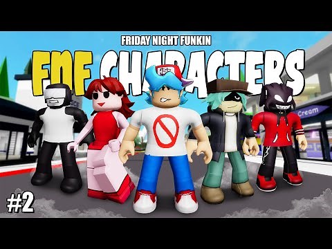 Aku Membuat FRIDAY NIGHT FUNKIN Characters Di Brookahven W/ID & Accessories Name - Roblox
