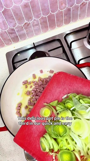 Chicken Pot Pie Recipe with Leek, Bacon & Puff Pastry