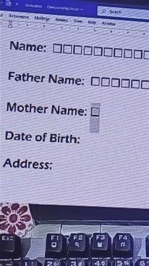 Insert a Square box in MS Word with one shortcut it feels like a cheat code# word#keyboard
