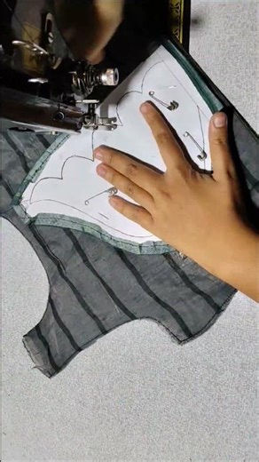 Scallop Cut Appliqué Blouse Back Design | Stitching Shorts | Part 1