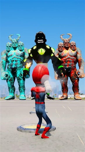Random Superheroes VS Giant titan & Giant Lava & hulk Brothers #shorts #youtubeshorts