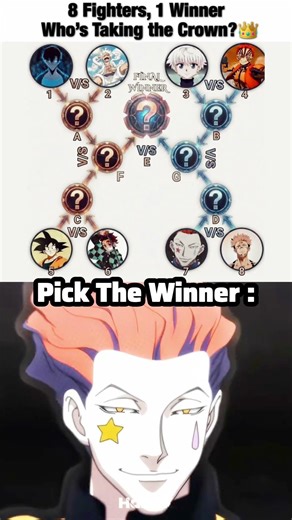 8 Fighters, 1 Winner 🏆 Who’s Taking the Crown? (Goku, Gojo, Hisoka & More)
