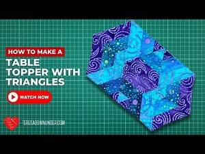 How to make a table runner with equilateral triangles and jelly rolls