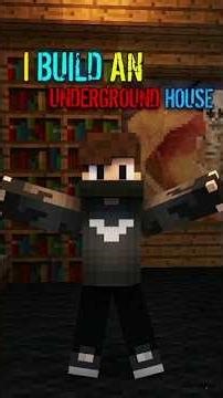 i build an underground house in minecraft | @sbgaming