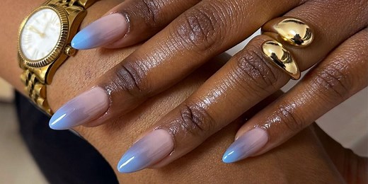 20 Light Blue Nail Designs, Ranging From Delicate Florals to Moody Auras