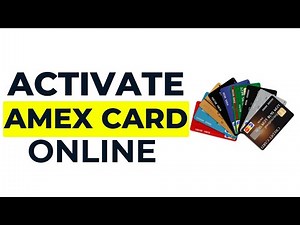 How to ACTIVATE AMEX credit card online (2024 Updated)