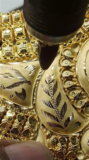 Big Lafa Necklace: Cutting Art || necklace cutting making || Part 2 #necklace #jewelrydesign #shorts