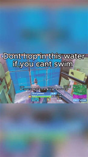 Dont hop in water when you cant swim ! #fortnite #fortniteclips