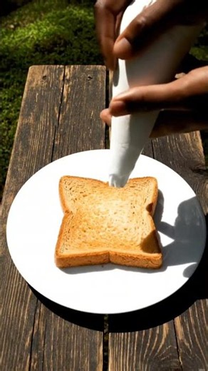 Whipped Cream Toast 🍞☁️ | Forest Cooking ASMR