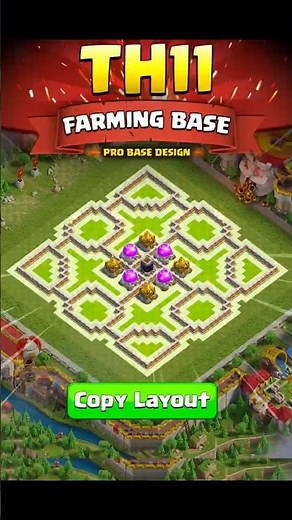TH11 Farming Base That Guards Everything!