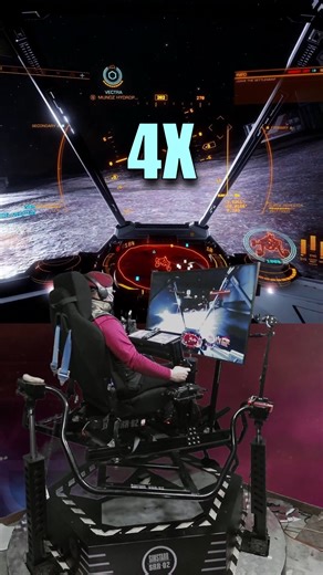 When Four Become One 🚀🤖💾 #elitedangerous in a #Simulator My simulator is a little over designed, but it does have it's advantages. #flightsimulator #motionsimulator #gaming | Project Simstarr