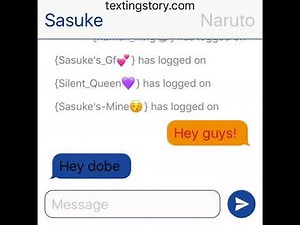 || Sasuke x Naruto || Texting Story Part 1 ||