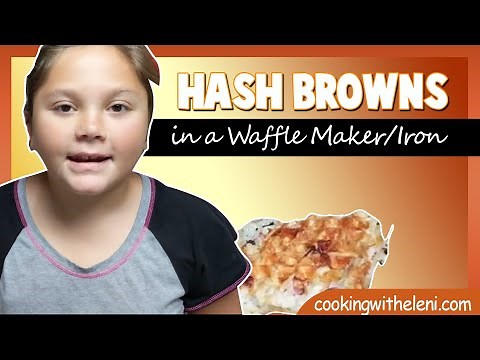 Easy to make Recipe - How to Make Hash Browns in a Waffle Maker/Iron