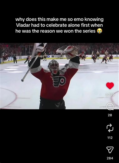 Build the Dan Vladar statue, we’ve seen enough. 👏🏼 #philadelphiaflyers #flyershockey #flyers #phillysports #nhlplayoffs