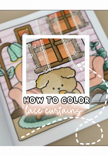 A super easy way to do lace curtains! I’ll post more pattern ideas later since you can pretty much draw any patterns and make it into lace! ✎: Ohuhu Honolulu RV130, RV260, RV270 and E300 •white acrylic pen• #coloringtutorial #howtocolor #colorwithme #alcoholmarkers #tut #fyp #patterns #tutorial #coloring #colortok #lace #curtain