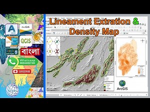 Lineaments Extraction in ArcGIS | Lineament Density Map Preparation in ArcGIS | Line Density