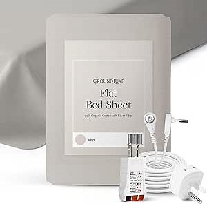 GroundLuxe Flat King Grounding Sheet in Beige