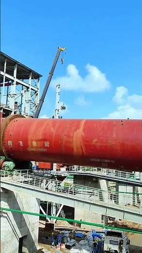21The rotary kiln manufactured by our company (China Pengfei Group) installnation site