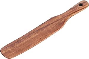 Wooden Spurtle, Cake Cream Spatulas, Non-Stick 10 X 1.5 Inch for Baking Cooking Cake Cream Butter