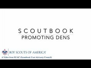 BSA Scoutbook - Promote Cub Scout Den