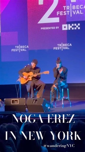 tribeca festival: noga erez & ori rousso perform bubbling (acoustic) in new york