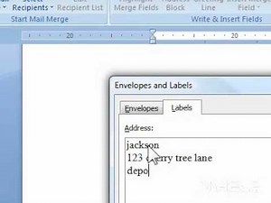 How to create and print labels