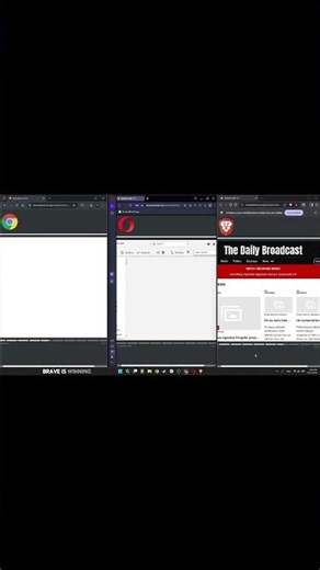 Browser Battle Chrome vs Opera vs Brave! #browser #chrome #edge #brave