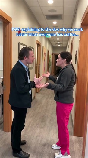 Team productivity runs on caffeine and convincing arguments 😌☕️ Coffee for the crew = better vibes, smoother days, and lots of smiles. Mission accomplished. #hawksprairieorthodontics #ortholife #coffeerun #officehumor #teamvibes #smilesquad