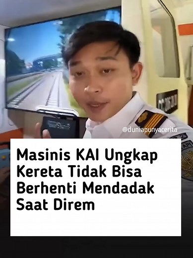 Simulasi Rem Kereta: Kenapa Kereta Tak Bisa Berhenti Mendadak