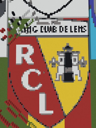 Minecraft RC Lens Logo Build