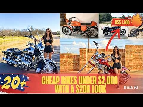 TOP 20 Cheap Motorcycles Under $2K That Look Expensive
