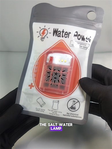 Portable and Reusable Emergency Salt Water Lamp