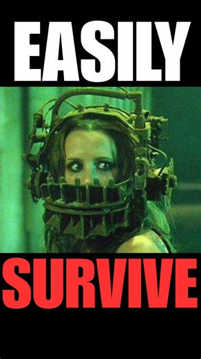 HOW TO EASILY SURVIVE THE REVERSE BEAR TRAP #shorts #saw #horror