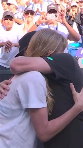 The emotional scenes after Aussie qualifer Dane Sweeny's incredible upset win! ❤️❤️❤️ #9WWOS #AusOpen | Wide World of Sports
