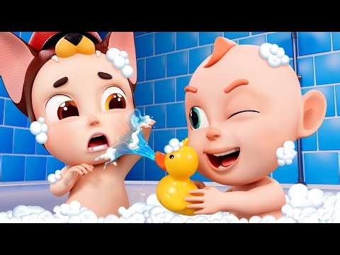 Rob and Hank Play In The Bathroom | Bath Song🚿 | Rosoo Kids Songs & Nursery Rhymes