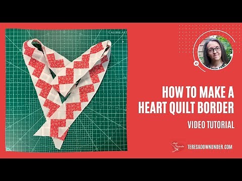 How to make a hearts quilt border