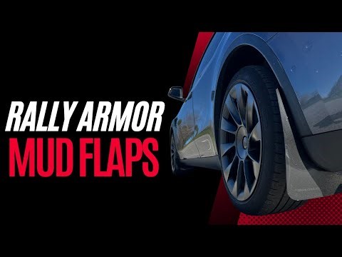 Rally Armor Mud Flaps for Tesla #teslamodely #tesla