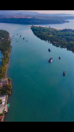 Mobor: Where every docked fishing trawler holds a story🛥️🌅🎣 Video: @droneshotsgoa #goadronephotography #goadiaries #goatourism #goatravel #beachlife #gogoa #southgoa #northgoa #goa #beautyofgoa #dronephotography #goabeach #trending #trendingreels #amchegoa #aerialview #dronephotographygoa #droneshots | Amche Goa