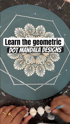 2025 Learn Dot mandala geometric✨ patterns hexagonal designs 📐#dotmandala
