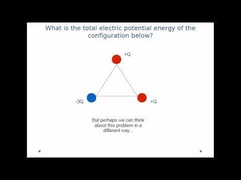 Electric Potential Energy - Charges on a Triangle