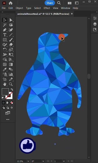Low Poly Art with Triangulator Script in illustrator #tutorial #illustratorscript #lowpoly #vector