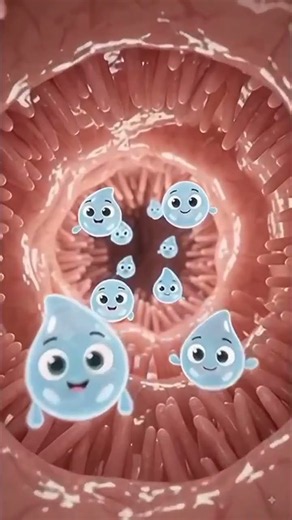 What Happens Inside Your Small Intestine? 😲💧 | How Water Gets Absorbed Through Intestinal Villi |