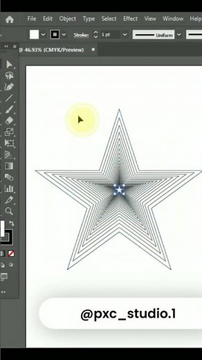 Making a 3D star icon in Adobe Illustrator ⭐Beginner Graphic Design