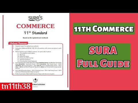 11th Commerce SURA Full Guide (2020-21) (English Medium)
