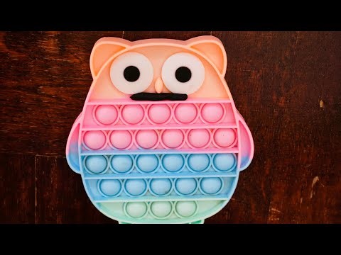 Fast vs slow DIY Pop it fidget training video, Owl pop it toys