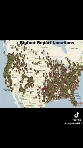 Bigfoot sightings map!