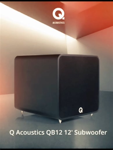 🎶 Mega Sale ❗️❗️❗️ Q Acoustics QB12 12″ Subwoofer Feel the bass. Elevate the experience. Powered, 12″ active subwoofer designed for deep, accurate low-frequency impact — ideal for both music and home cinema. Key Features: 🎧 12″ (305 mm) high-excursion driver – deep extension into low bass range. ⚡ 220 W Class D amplifier with ultra-low distortion for tight, powerful bass. 📊 Frequency response: ~28 Hz – 300 Hz for impactful lows you can hear and feel. 📐 Sealed “infinite baffle” enclosure for 